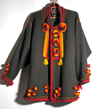 Hutsul sardak (jacket). Creative decoration.