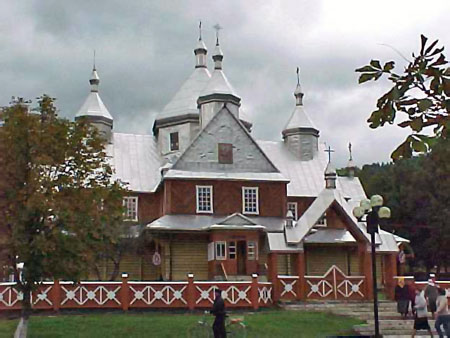 Old wooden hutsul church