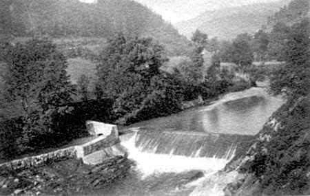 Dam that remained after the mill