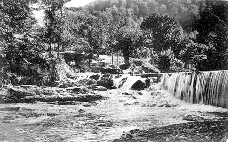 Waterfall in Horod village