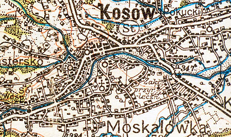 Kosiv’s military map, 1920
