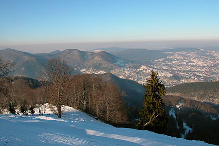 From east to west — fantastic mountains panorama