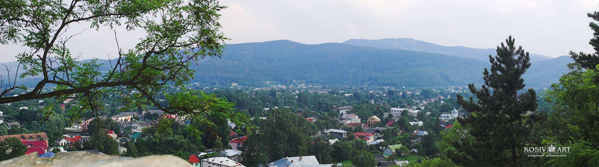 Kosiv view from Miska mountain