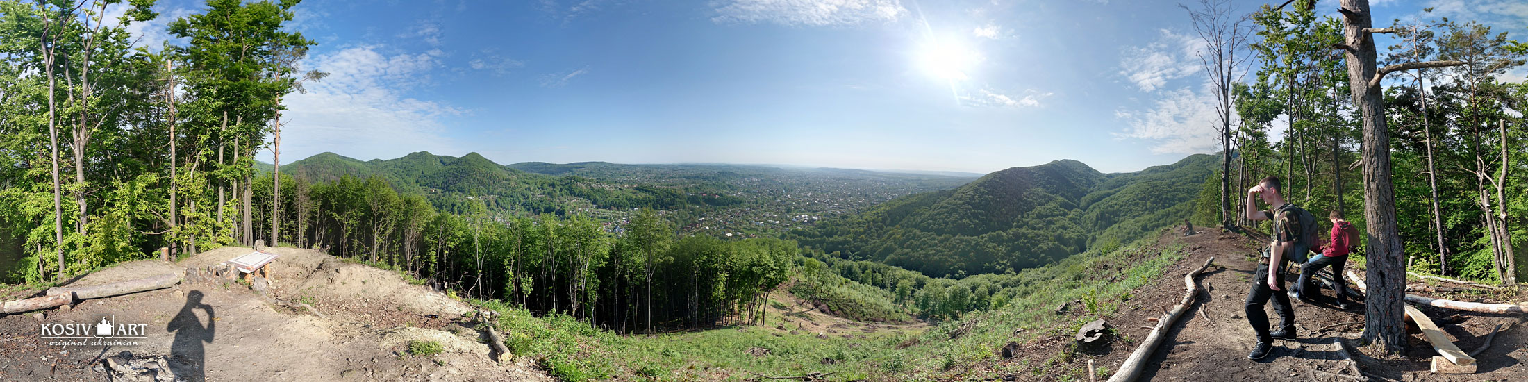 Kosiv view from Ostryj