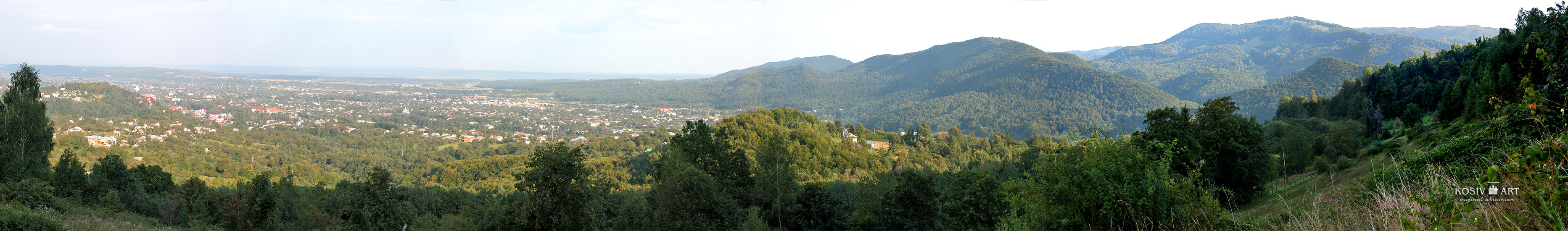 View on Kosiv from Sopka mountain