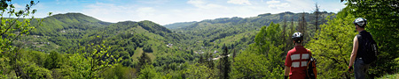 Babyn village between Sokilski and Khominski chains