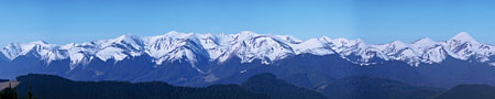 Chornohora chain top peaks