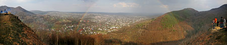 Kosiv view from Ostryj peak