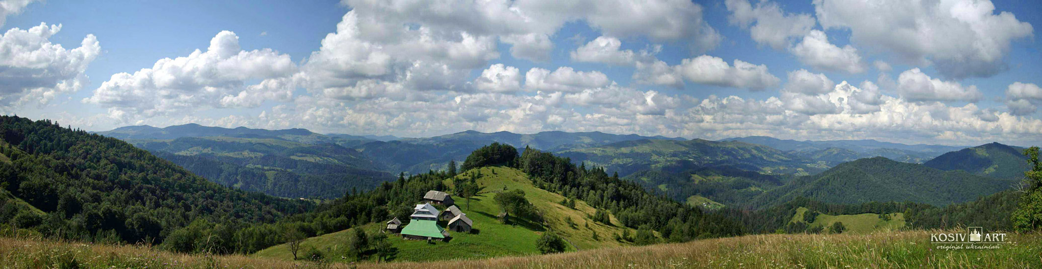 Yavoriv village view from Sokilskyj chain