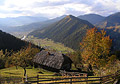 Ukrainian Carpathians, view on Verhovyna side from Sunuzi range