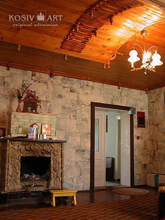 Fireplace in living room