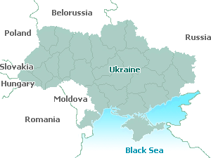 Political map of Ukraine